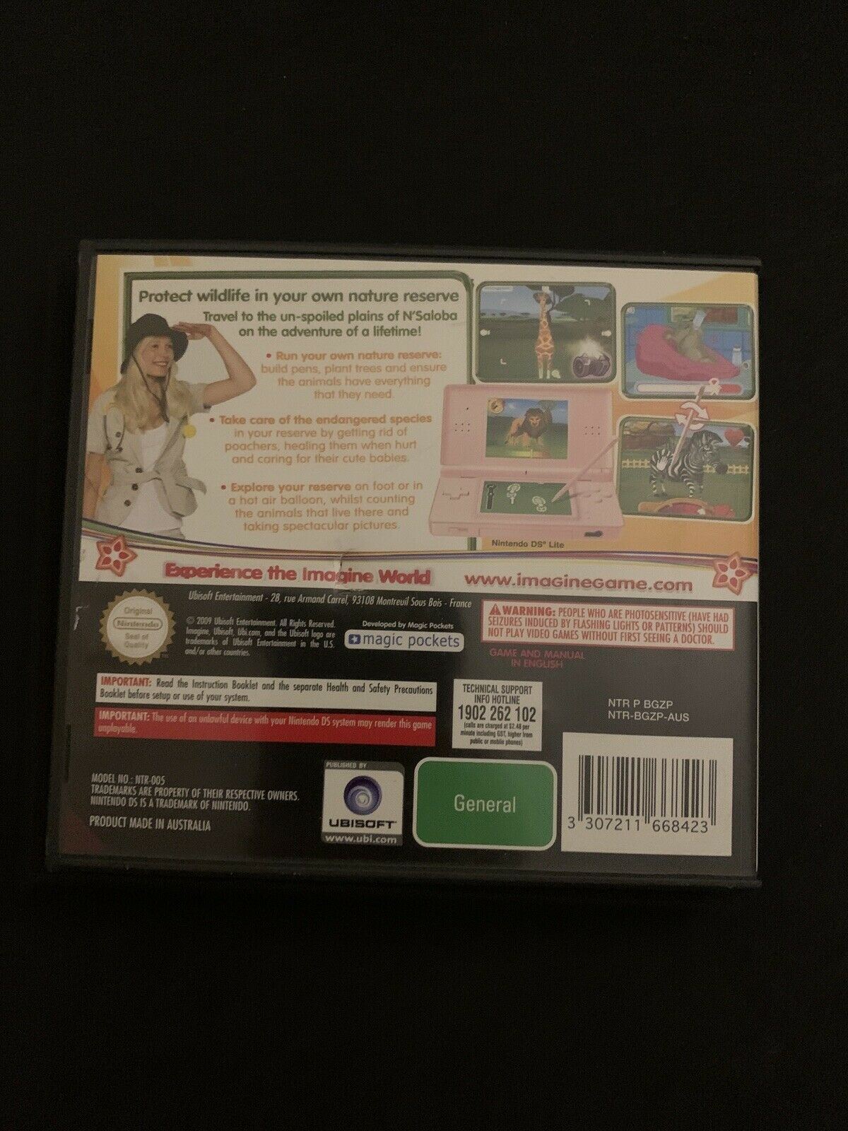 Imagine Wildlife Keeper (Nintendo DS, NDS) with Manual