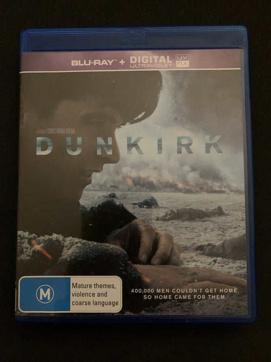 Dunkirk (Blu-ray, 2017) Cillian Murphy, Tom Hardy. Region B