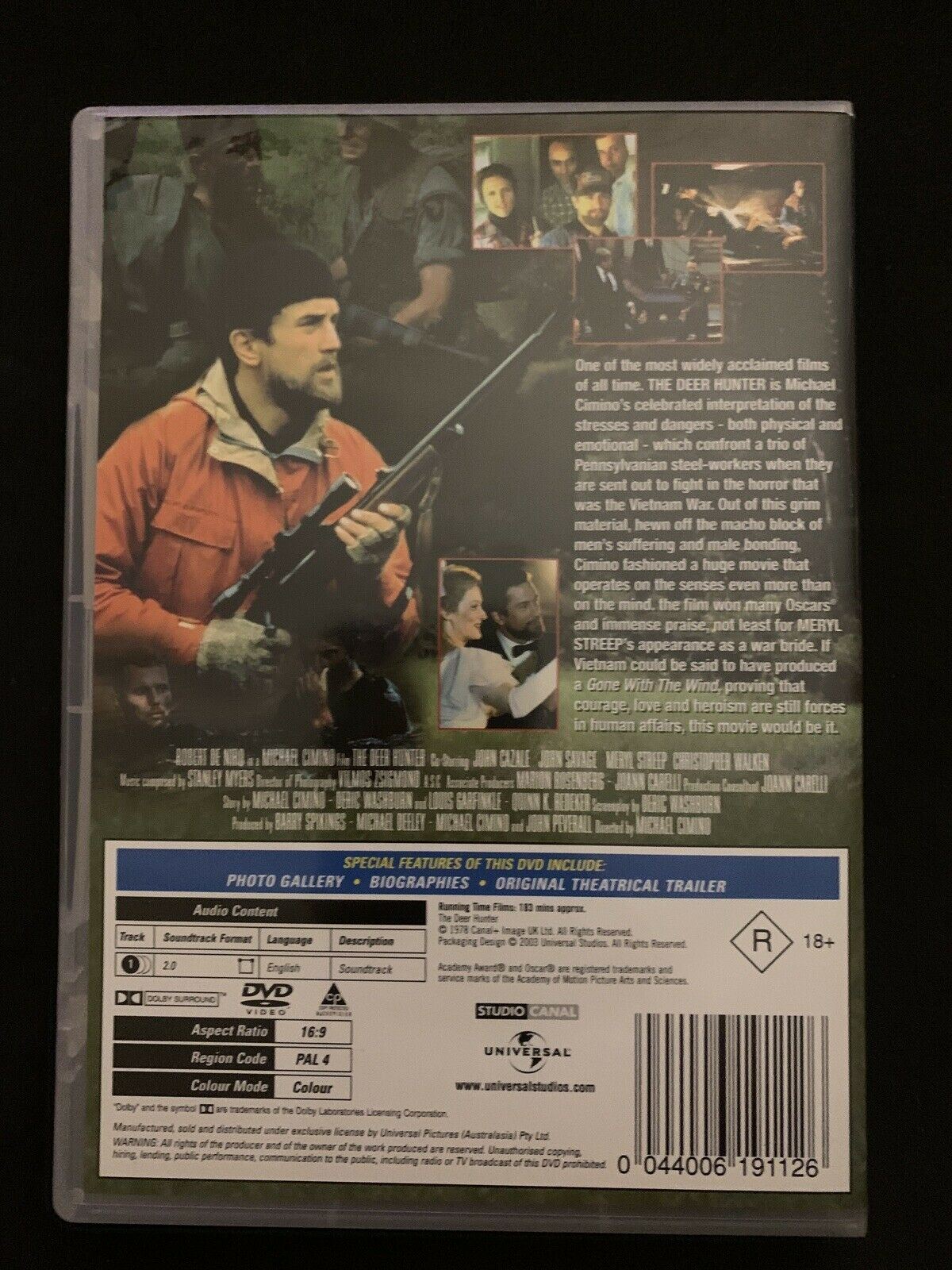 The Deer Hunter (DVD, 1978) Robert De Niro. Region 4