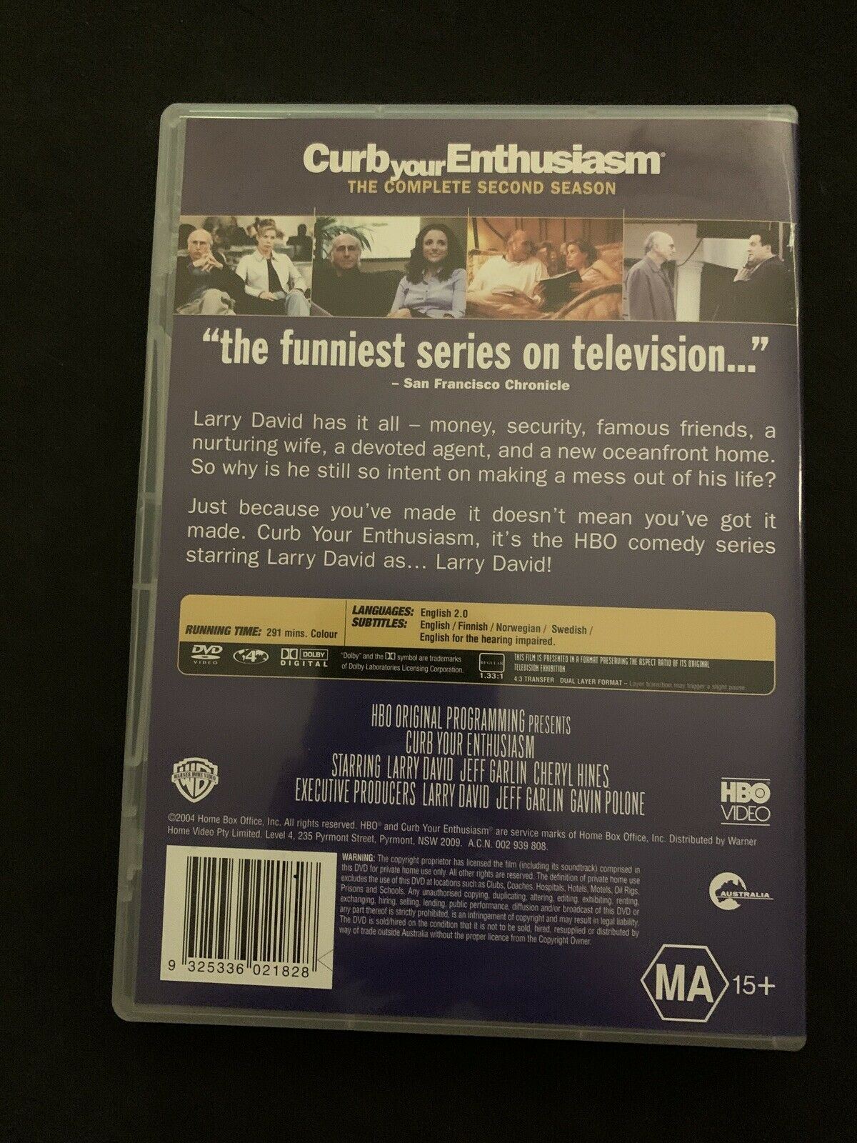 Curb Your Enthusiasm : Season 2 (DVD, 2004, 2-Disc Set) Region 4