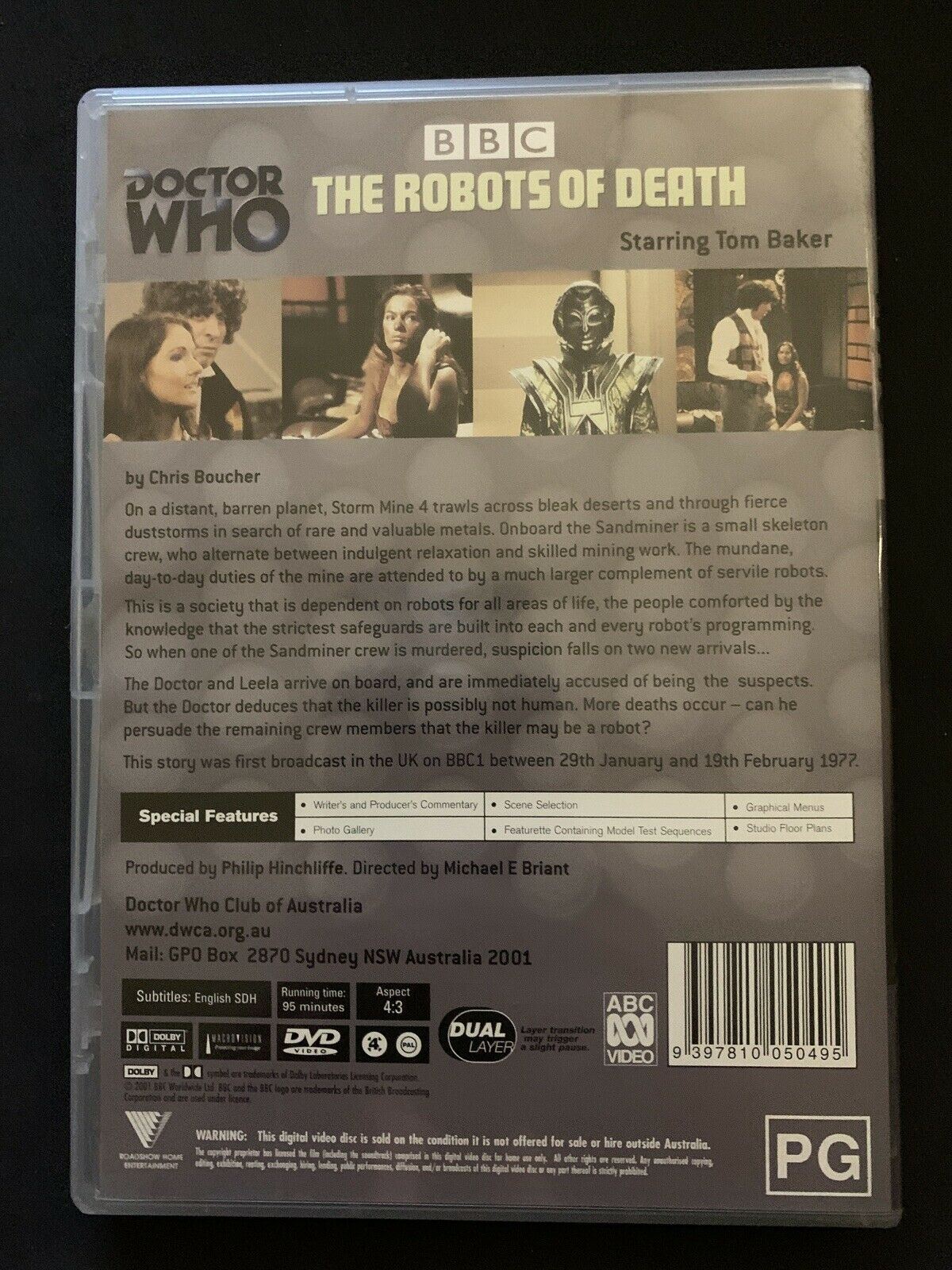 The Doctor Who - Robots Of Death (DVD, 1977) Region 4