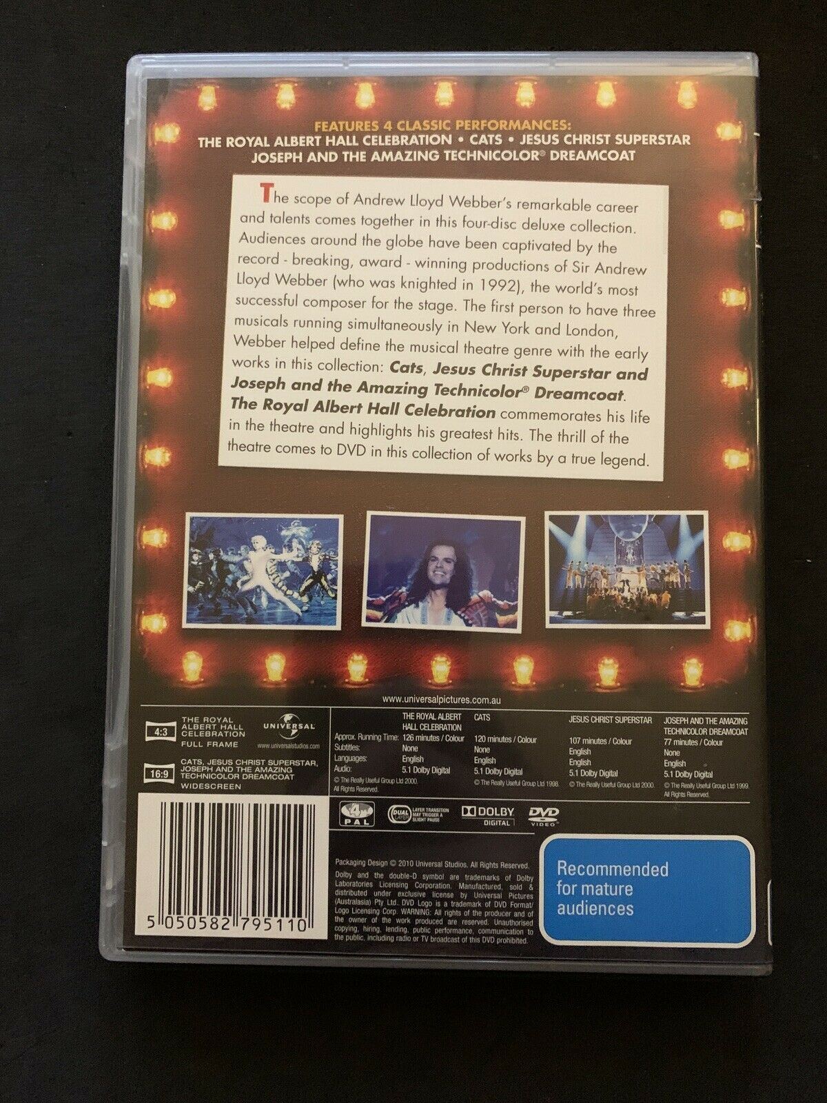 Andrew Lloyd Webber Collection - Cats, Jesus Christ Super Star, Joseph Amazing