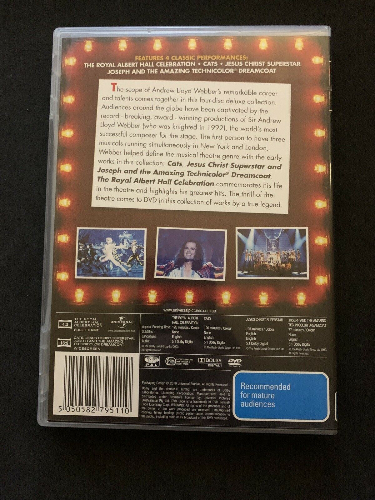 Andrew Lloyd Webber Collection - Cats, Jesus Christ Super Star, Joseph Amazing