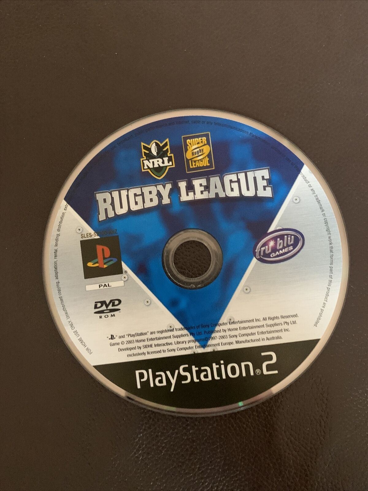 NRL - Rugby League PS2 PLAYSTATION 2 with Manual PAL