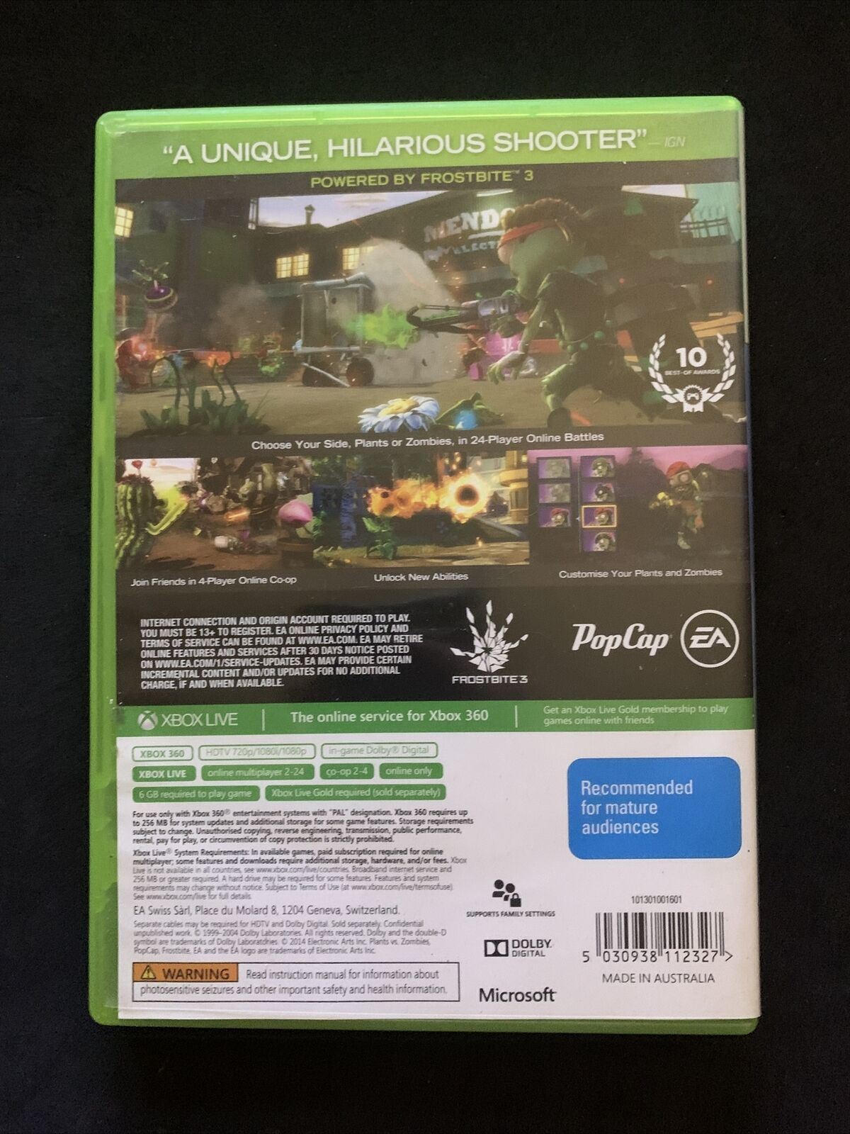 Plants vs. Zombies Garden Warfare - Xbox 360 Game  PAL