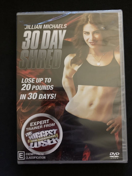 *New Sealed* Jillian Michaels 30 Day Shred (DVD, 2012) Region 4