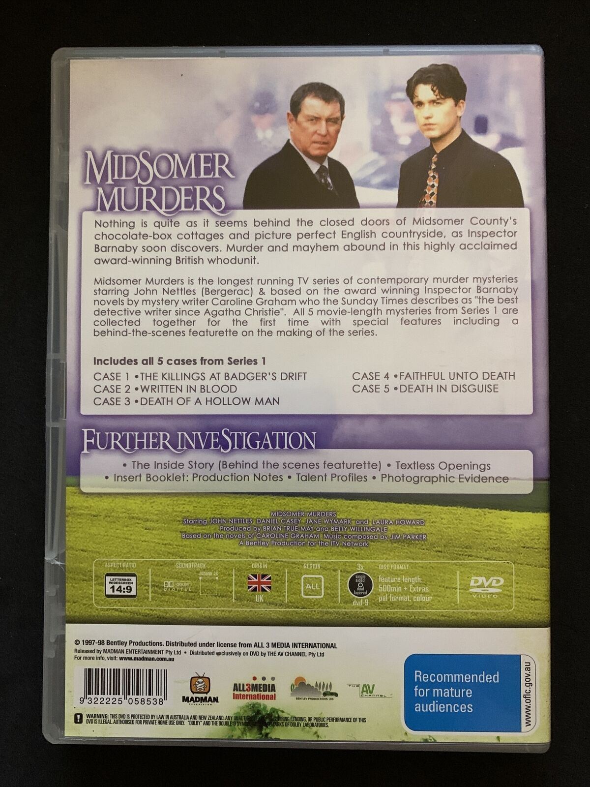 Midsomer Murders: Complete Season 1 (DVD, 1997) John Nettles. All Regions