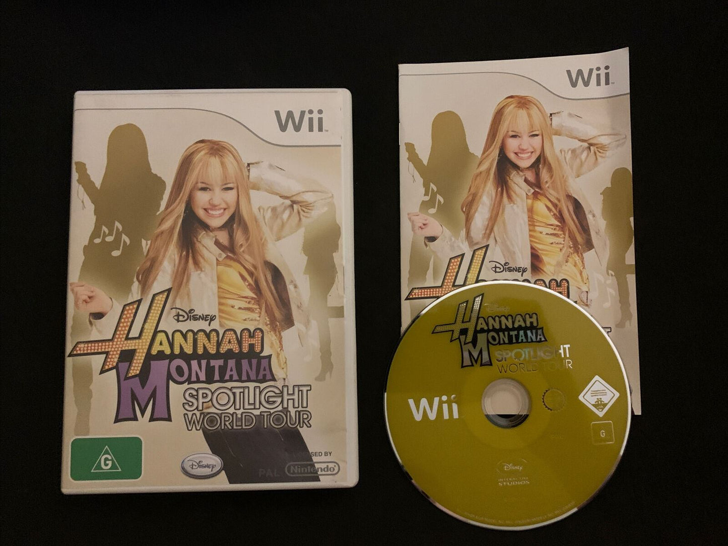 Hannah Montana Spotlight World Tour - Nintendo Wii Game PAL with Manual