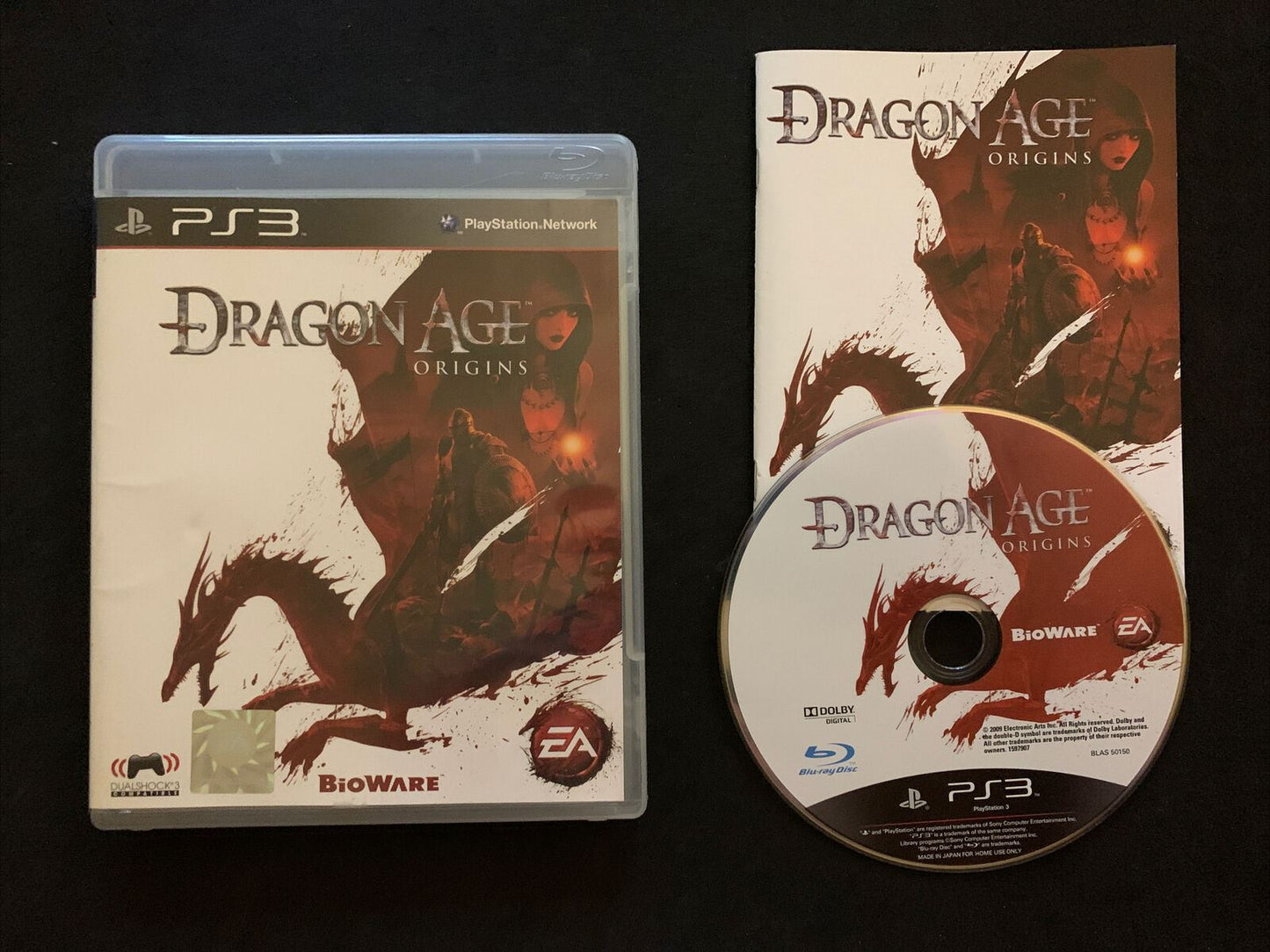 Dragon Age: Origins (Sony PlayStation 3, 2009) PAL with Manual