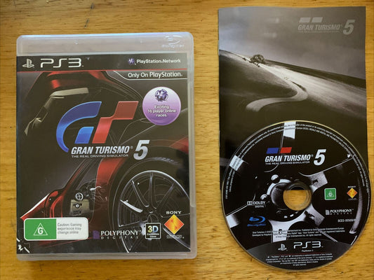 Gran Turismo 5 - PS3 with Manual