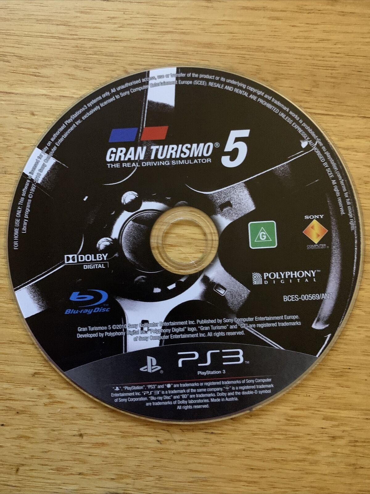 Gran Turismo 5 - PS3 with Manual