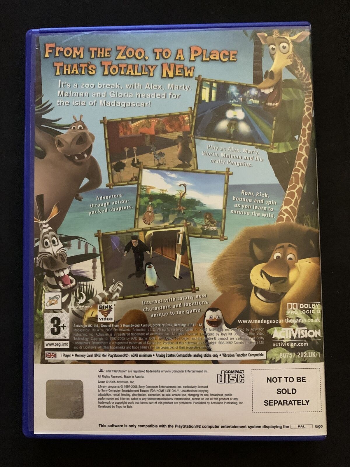 Madagascar - PS2 Game PAL with Manual