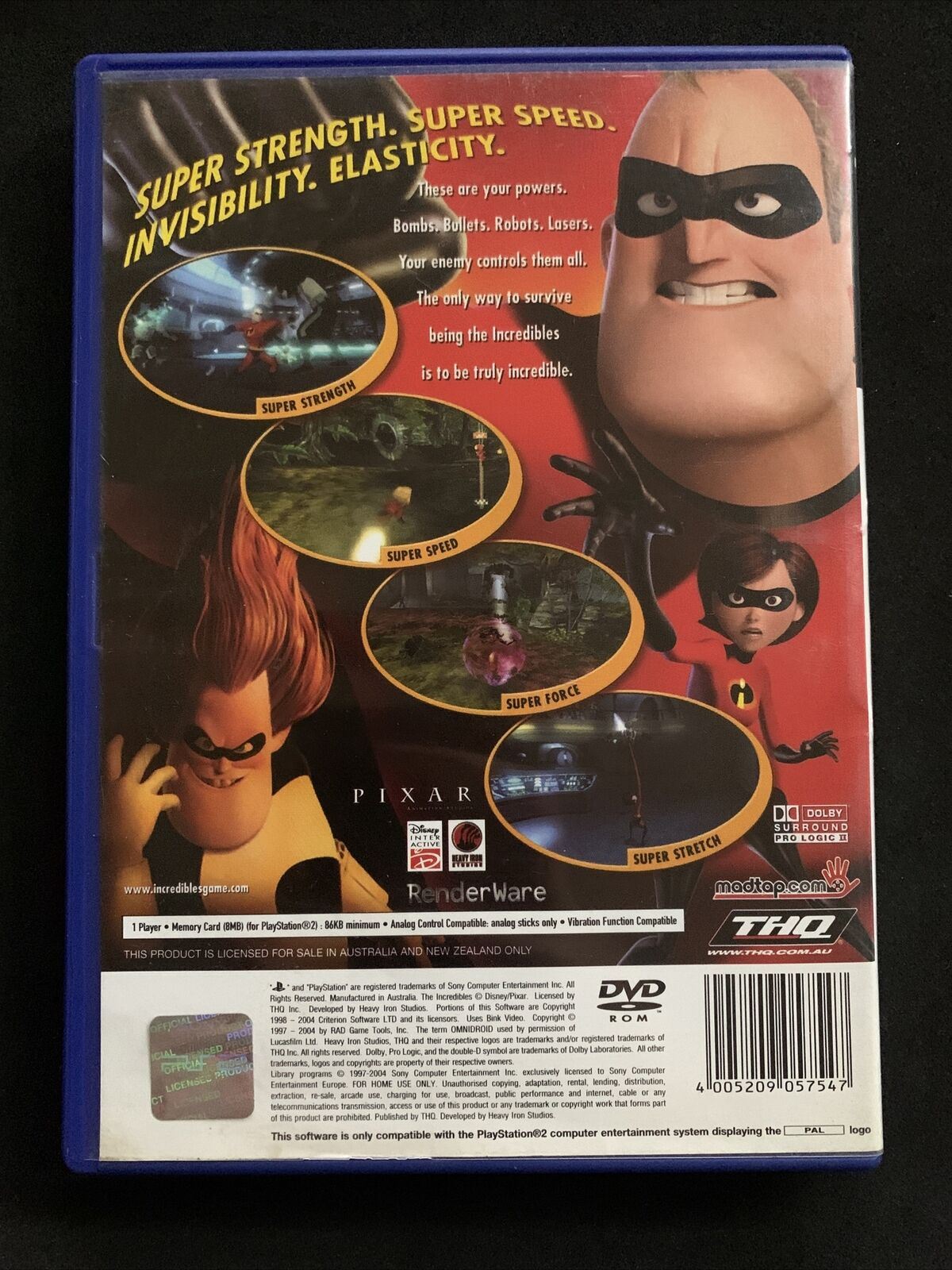 The Incredibles (Sony PlayStation 2, 2004) PAL