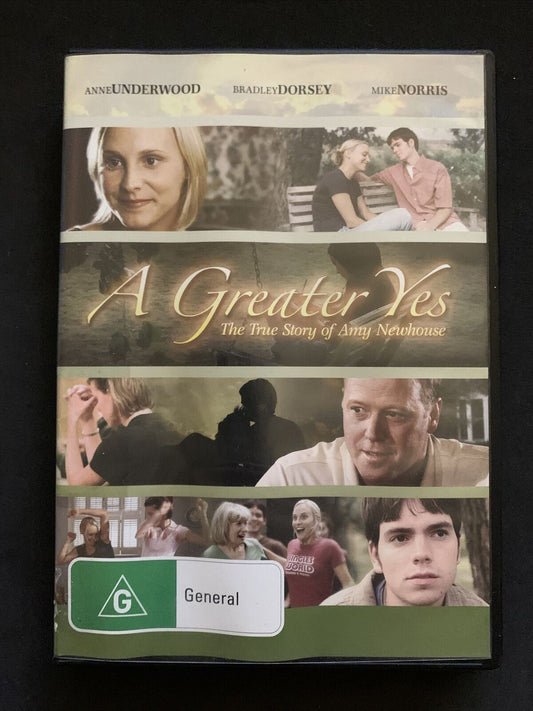 A Greater Yes: The Story of Amy Newhouse (DVD, 2009) Anne Underwood. Region 4