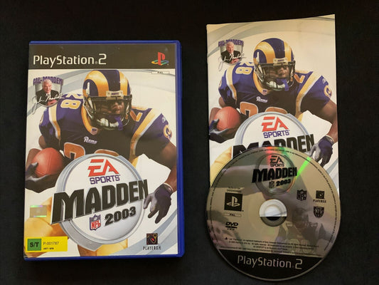 Madden 2003 NFL - Playstation PS2 PAL Complete with Manual