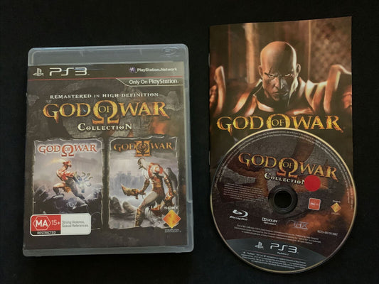 God Of War Collection : God of War 1 & 2 HD Remastered PS3 with Manual