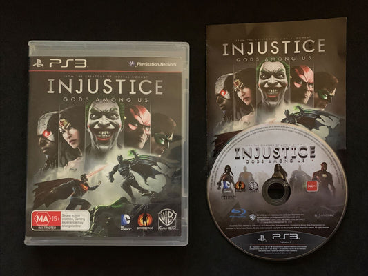 Injustice Gods Among Us - Sony PlayStation 3 Ps3 Game Complete with Manual