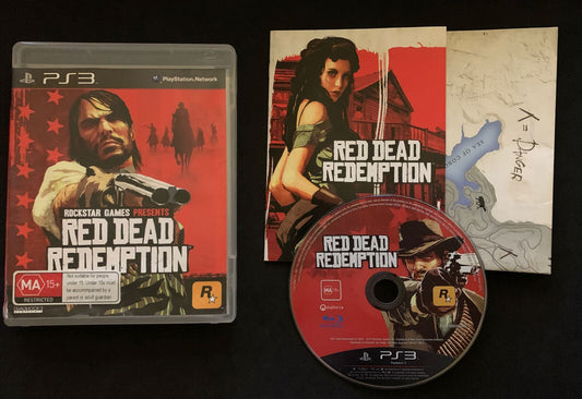 Red Dead Redemption - PS3 Game with Manual + Map