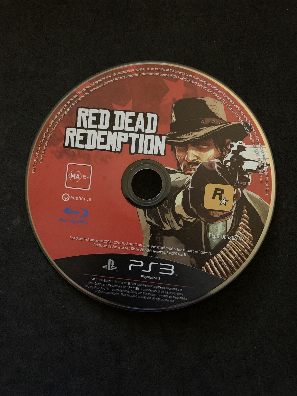 Red Dead Redemption - PS3 Game with Manual + Map