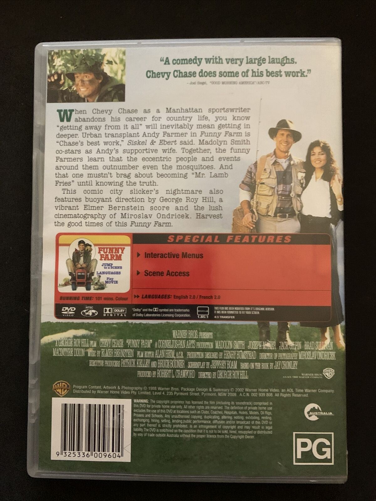 Funny Farm (DVD, 1988) Chevy Chase. Region 4