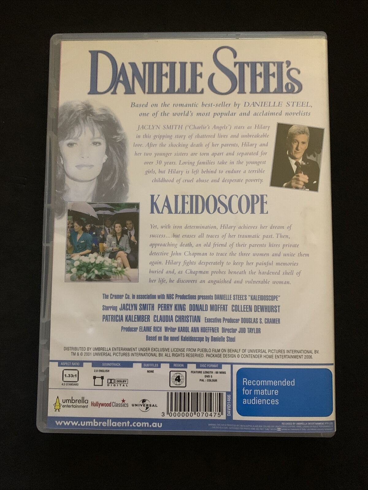 Danielle Steel's - Kaleidoscope (DVD, 1990) Jaclyn Smith. Region 4