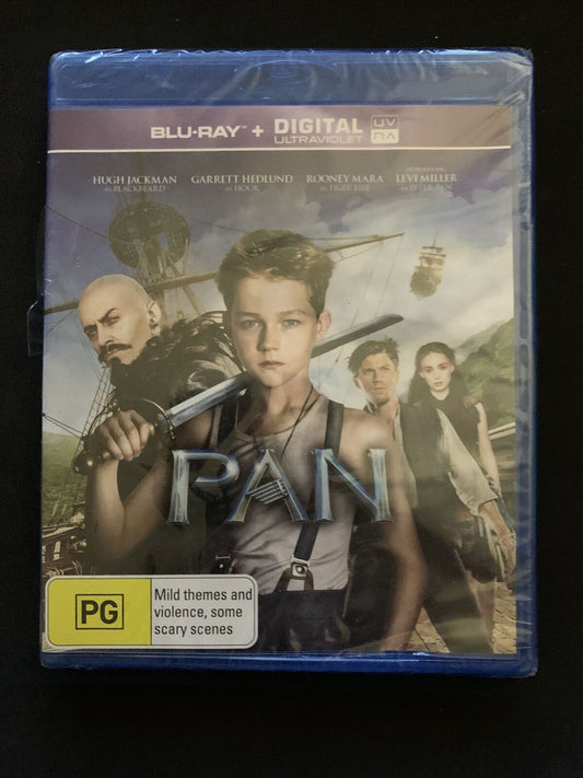 *New Sealed* Pan (Blu-ray, 2015) Hugh Jackman, Garrett Hedlund. Region B