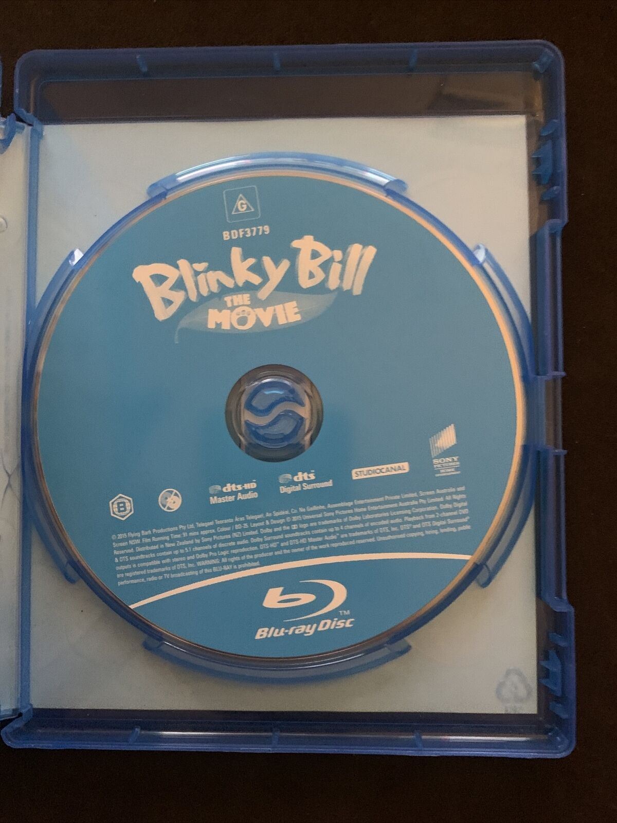 Blinky Bill The Movie (Blu-ray, 2016) Region Free