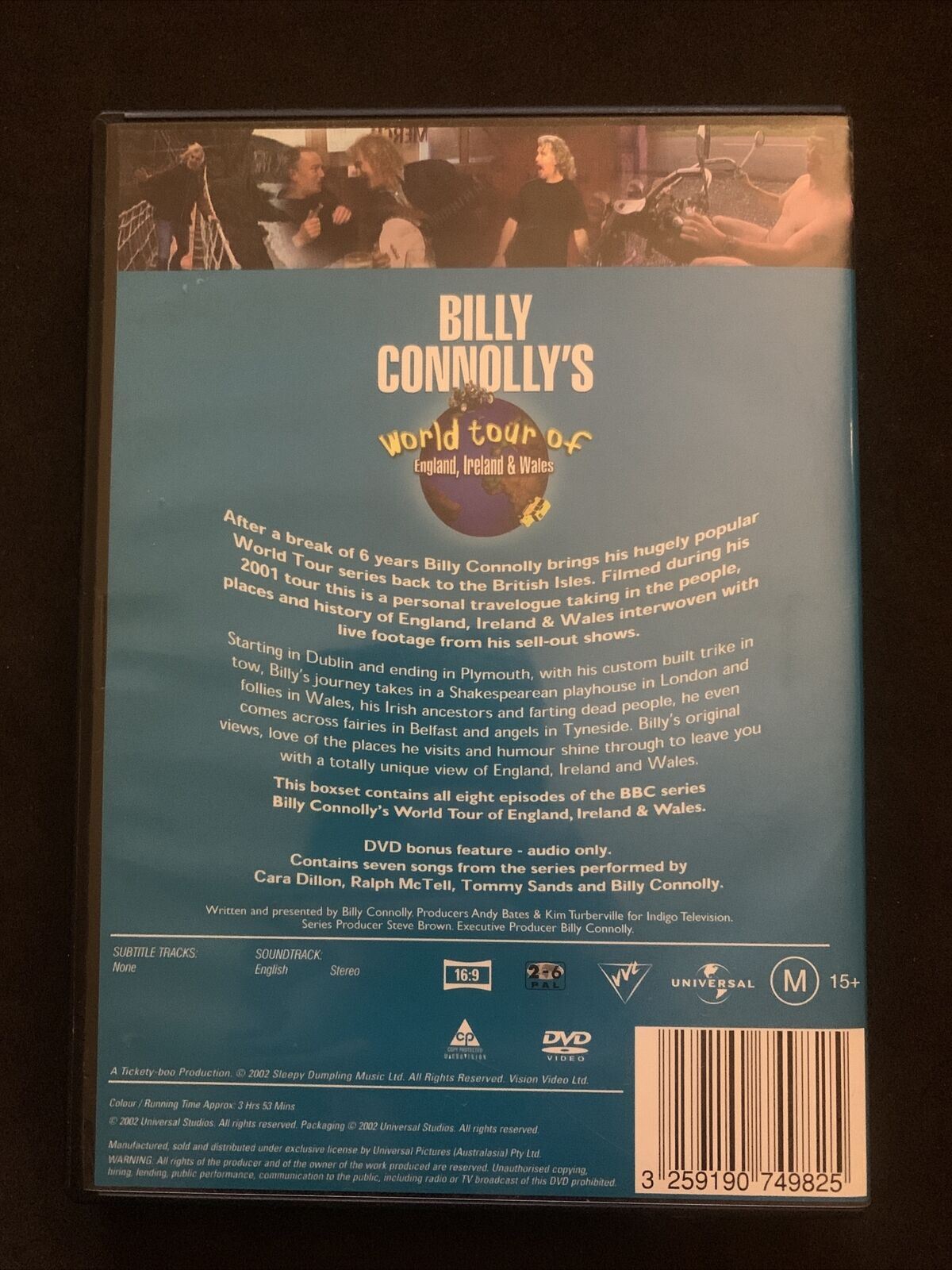 Billy Connolly - World Tour Of England, Ireland And Wales (DVD, 2001) Region 4