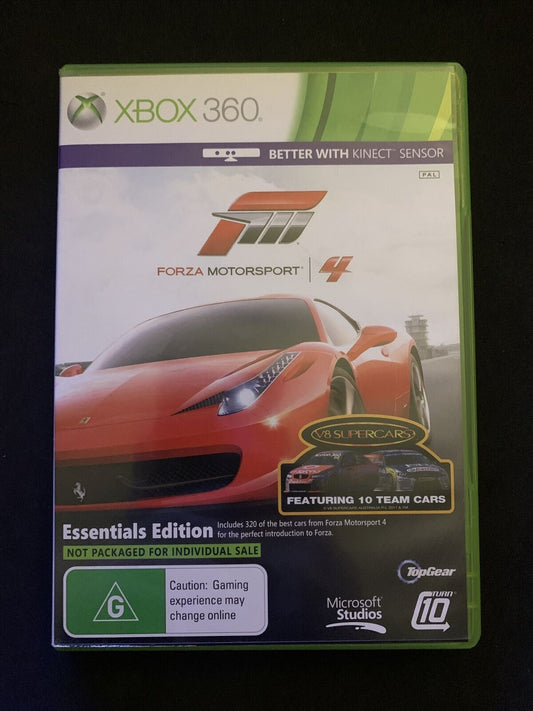 Forza Motorsport 4 Essentials Edition featuring V8 Supercars - Xbox 360