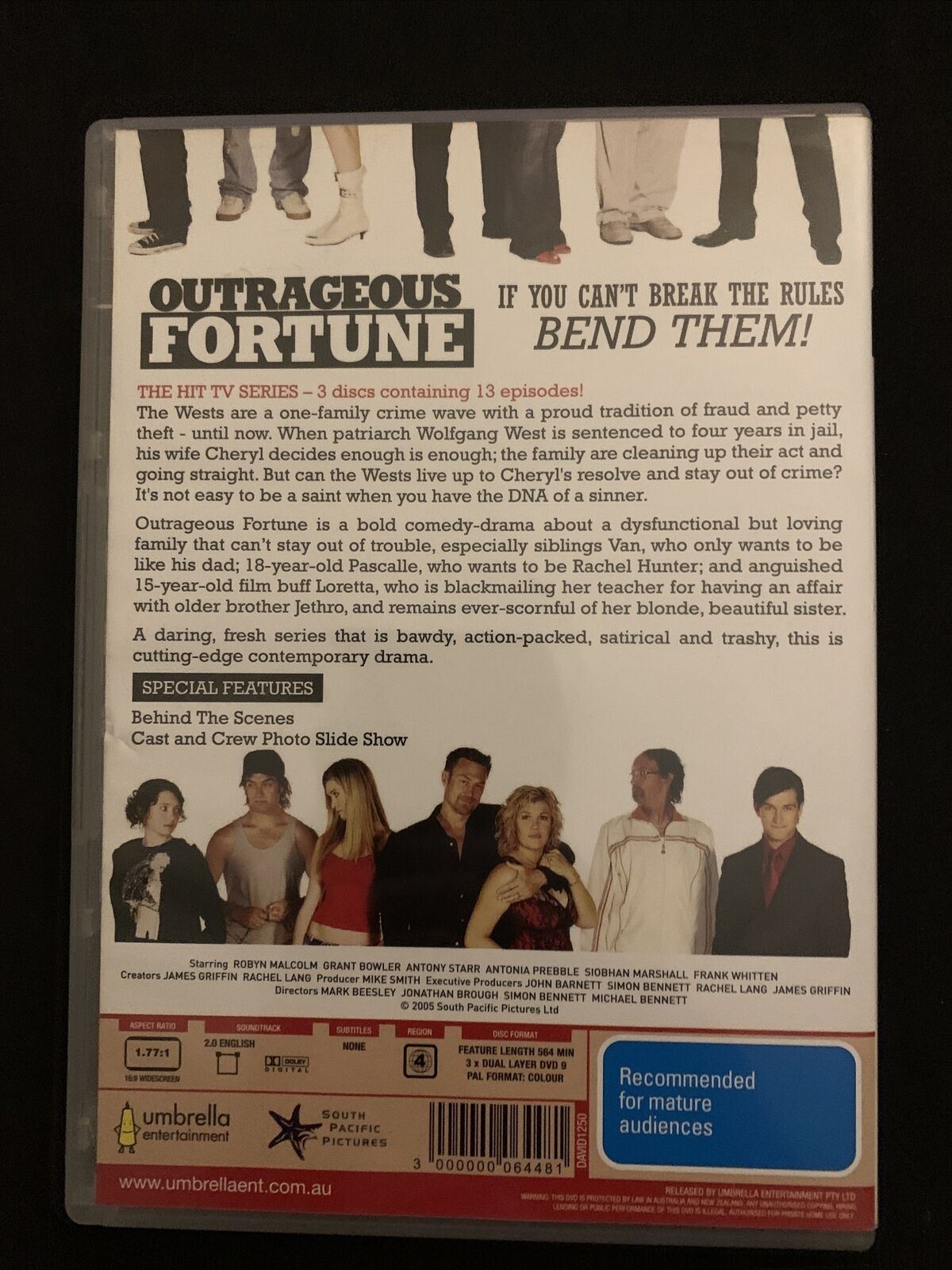 Outrageous Fortune : Series 1 (DVD, 2008, 3-Disc Set)