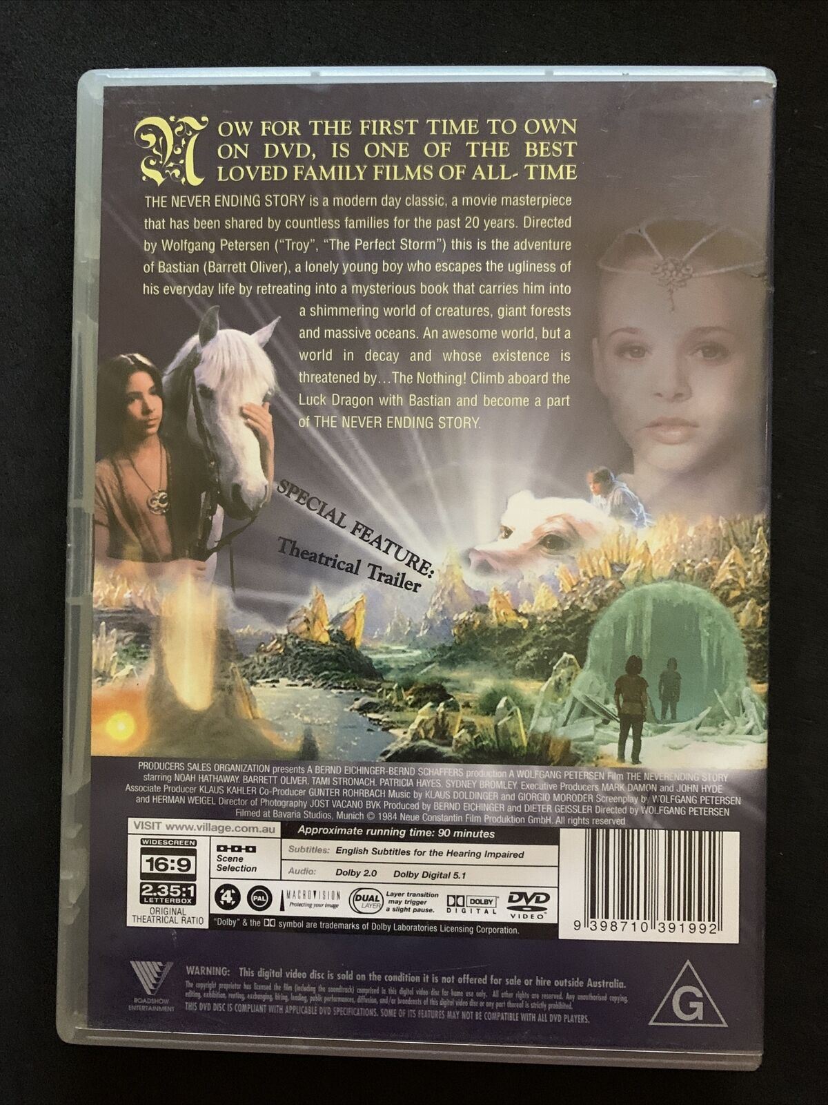 The Never Ending Story 1 & 2 (DVD, 1984) Region 4