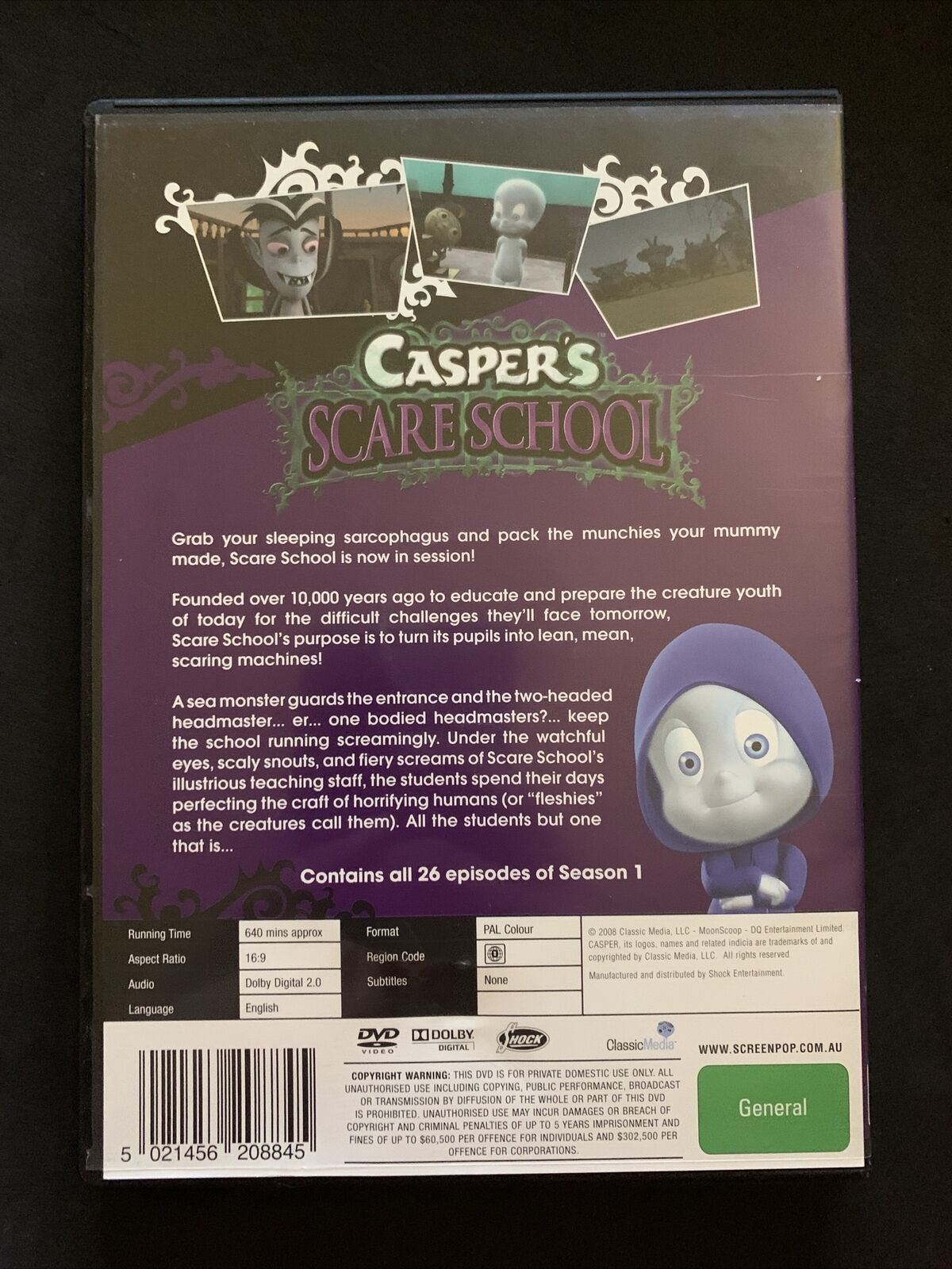 Casper's Scare School : Season 1 (DVD, 2009, 4-Disc Set)