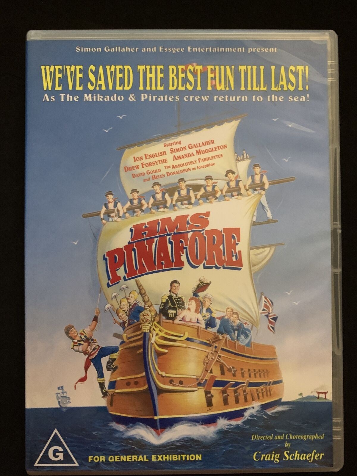 HMS Pinafore (DVD, 1997) Jon English, Amanda Muggleton, Simon Gallaher