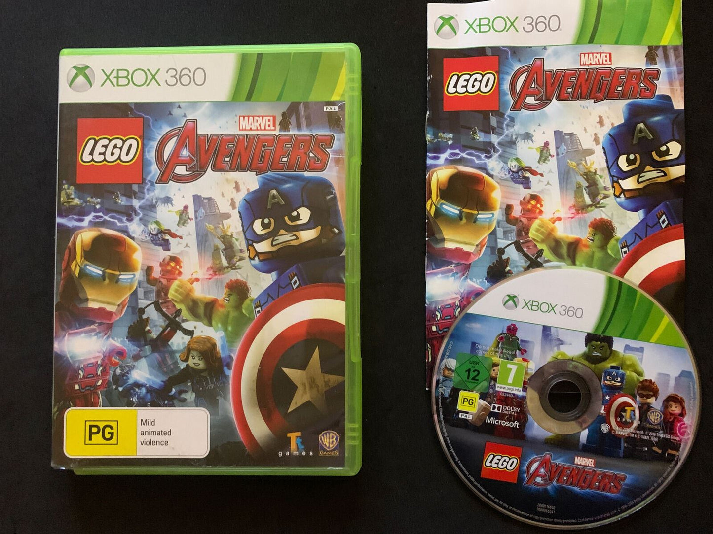 LEGO Marvel Avengers - Xbox 360 Game - Australian PAL Version with Manual