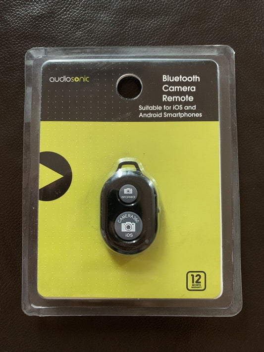 Audiosonic Bluetooth Camera Remote For iOS, iPhone, Android Smartphones