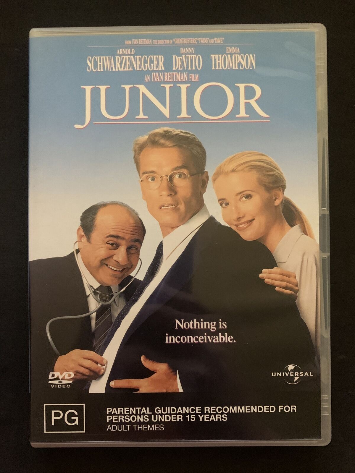 Junior (DVD, 1994) Arnold Schwarzenegger, Danny DeVito. Region 2,4