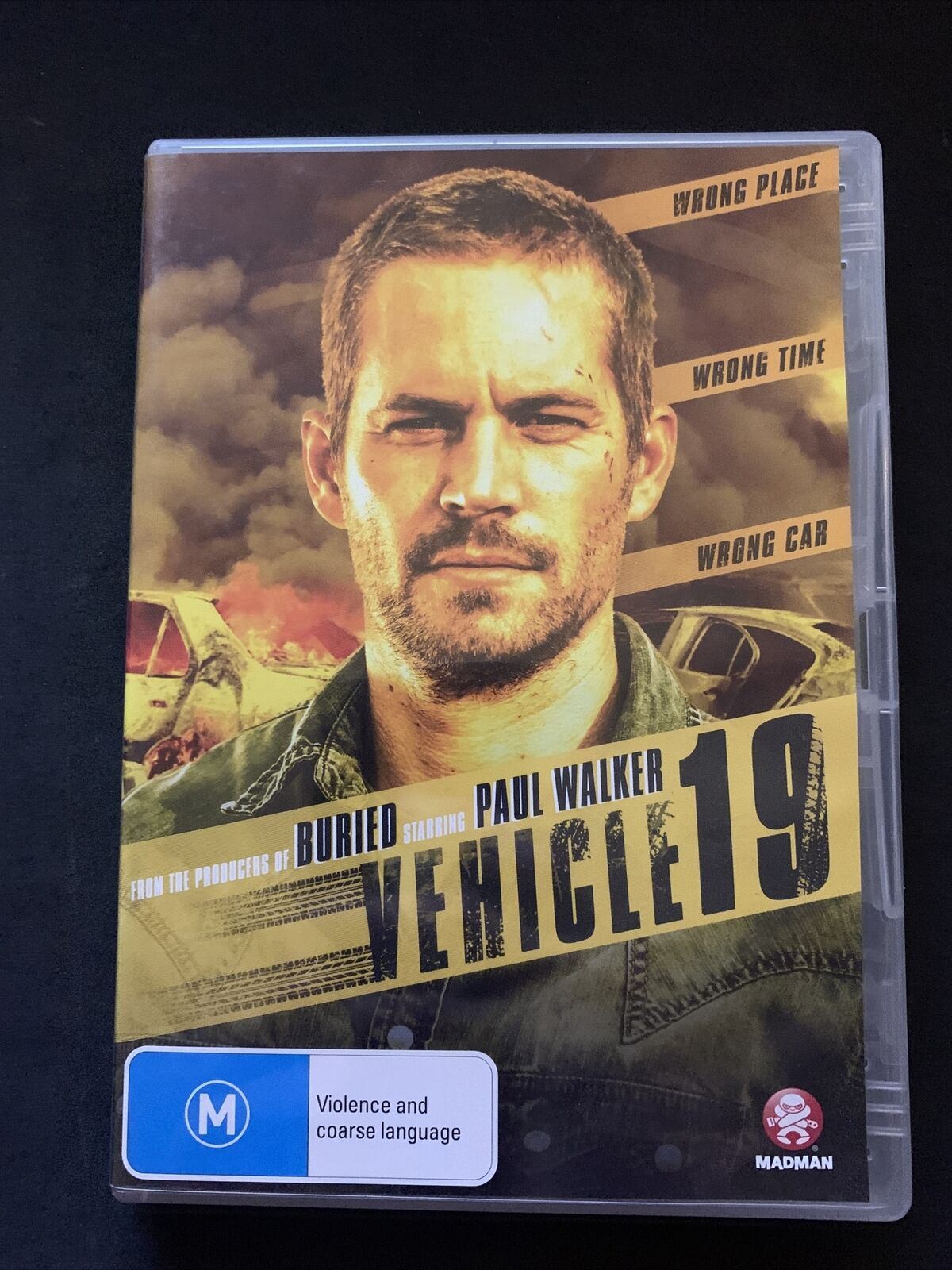 Vehicle 19 (DVD, 2013) Paul Walker. Region 4