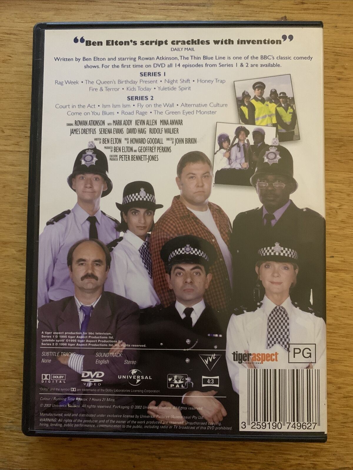 Thin Blue Line - The Complete Collection (DVD, 1995) Rowan Atkinson. Region 2&4