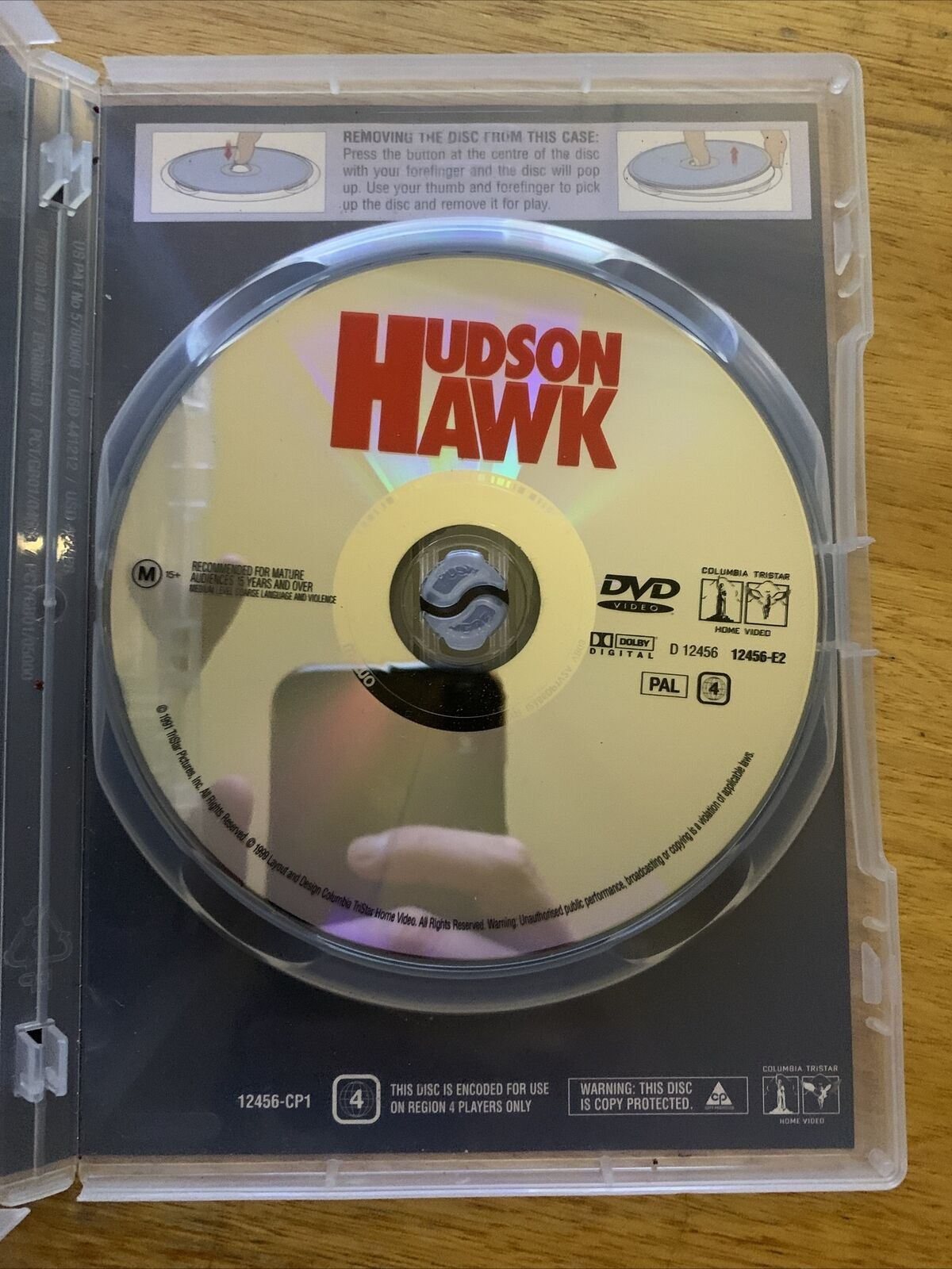 Hudson Hawk (DVD, 1991) Bruce Willis. Region 4