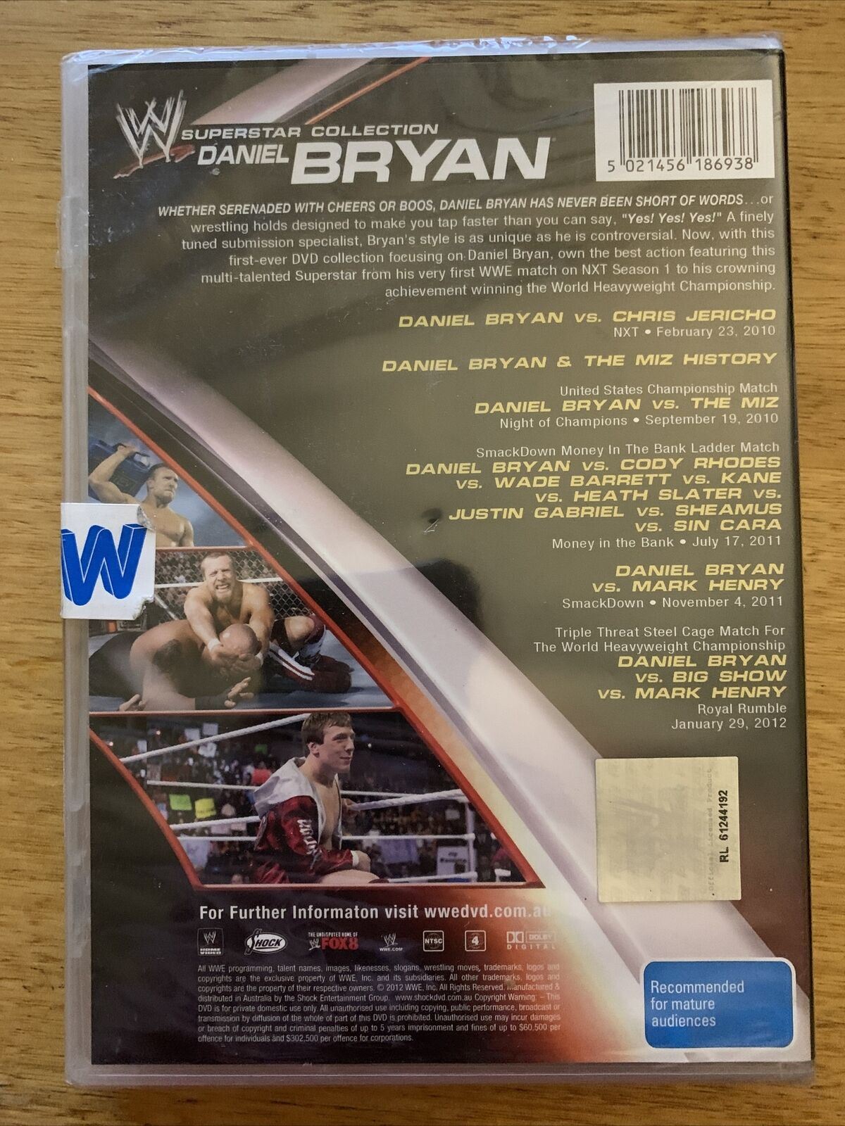 *New Sealed* WWE - Superstar Collection - Daniel Bryan (DVD, 2012)  Region 4