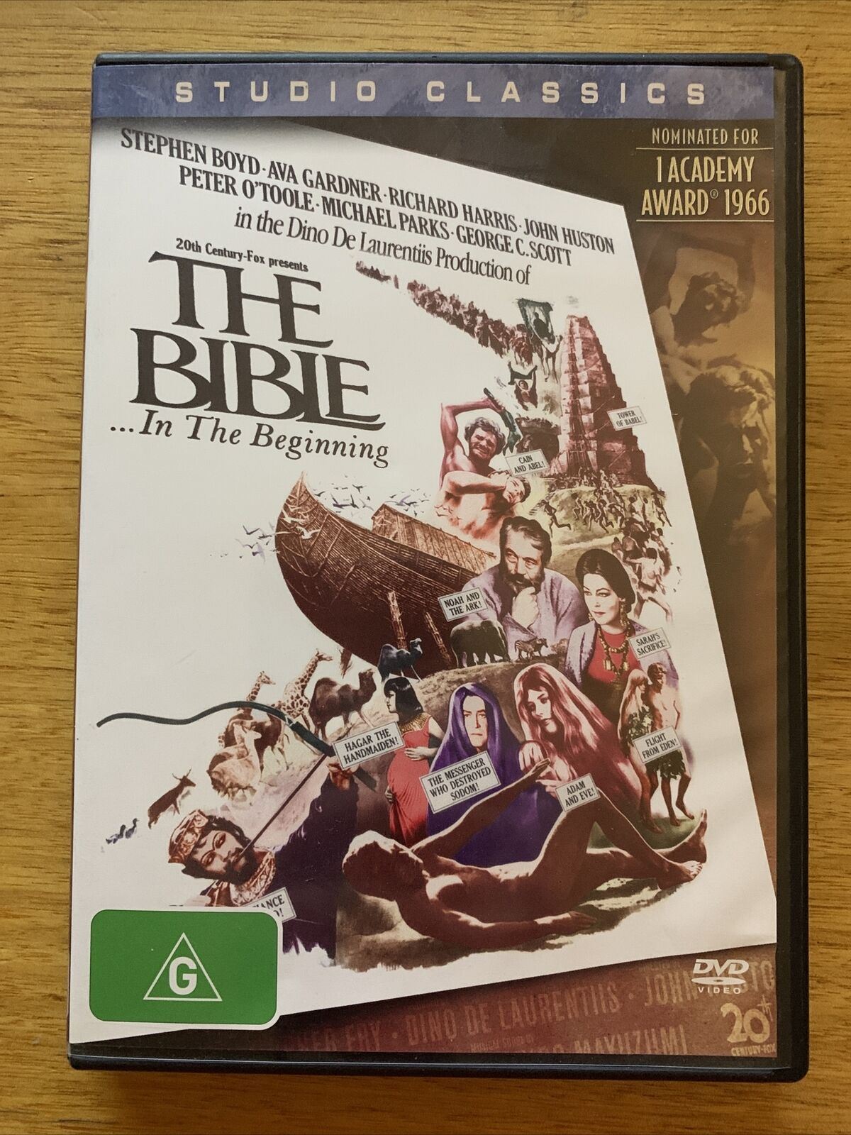 The Bible... In The Beginning (DVD, 1966) Peter O'Toole, George C Scott. Region4