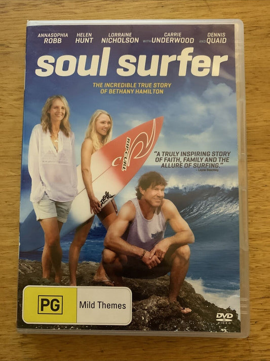 Soul Surfer (DVD, 2011) Dennis Quaid, Helen Hunt. Region 4