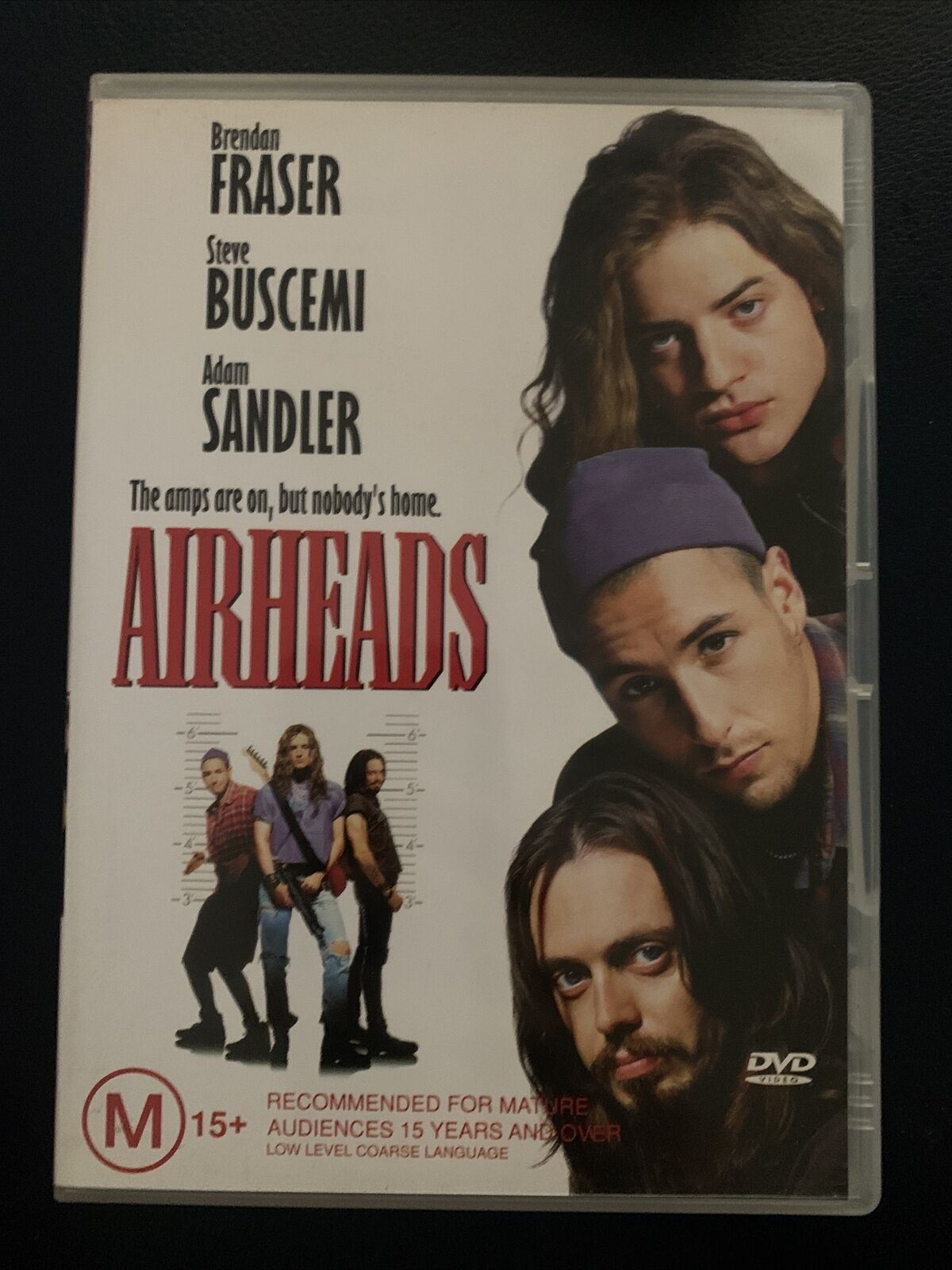 Airheads (DVD, 1994) Brendan Fraser, Steve Buscemi, Adam Sandler Region 4