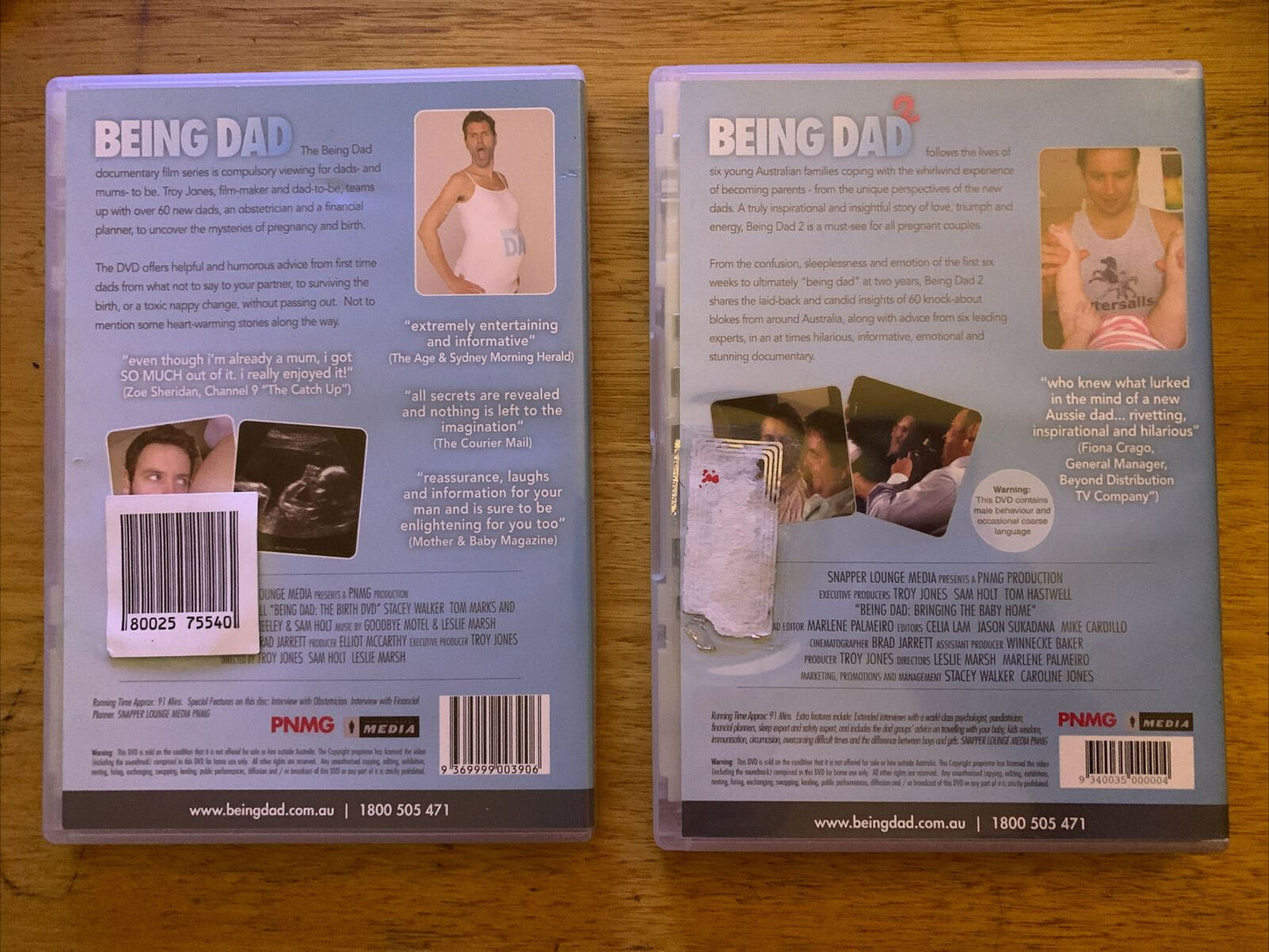 Being Dad 1 & 2: A Guide To Pregnancy & Birth For Dads (DVD) Troy Jones