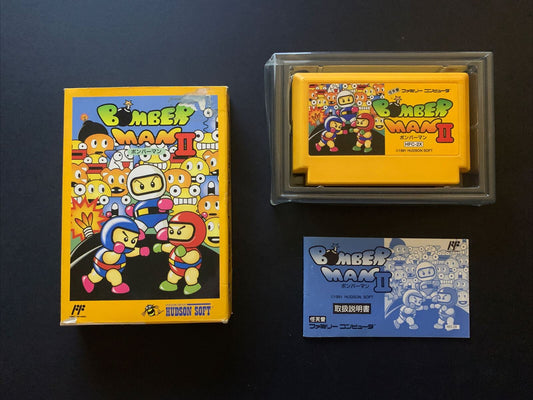 Bomber Man 2 - Nintendo Famicom NES Japan with Box & Manual Bomberman Game