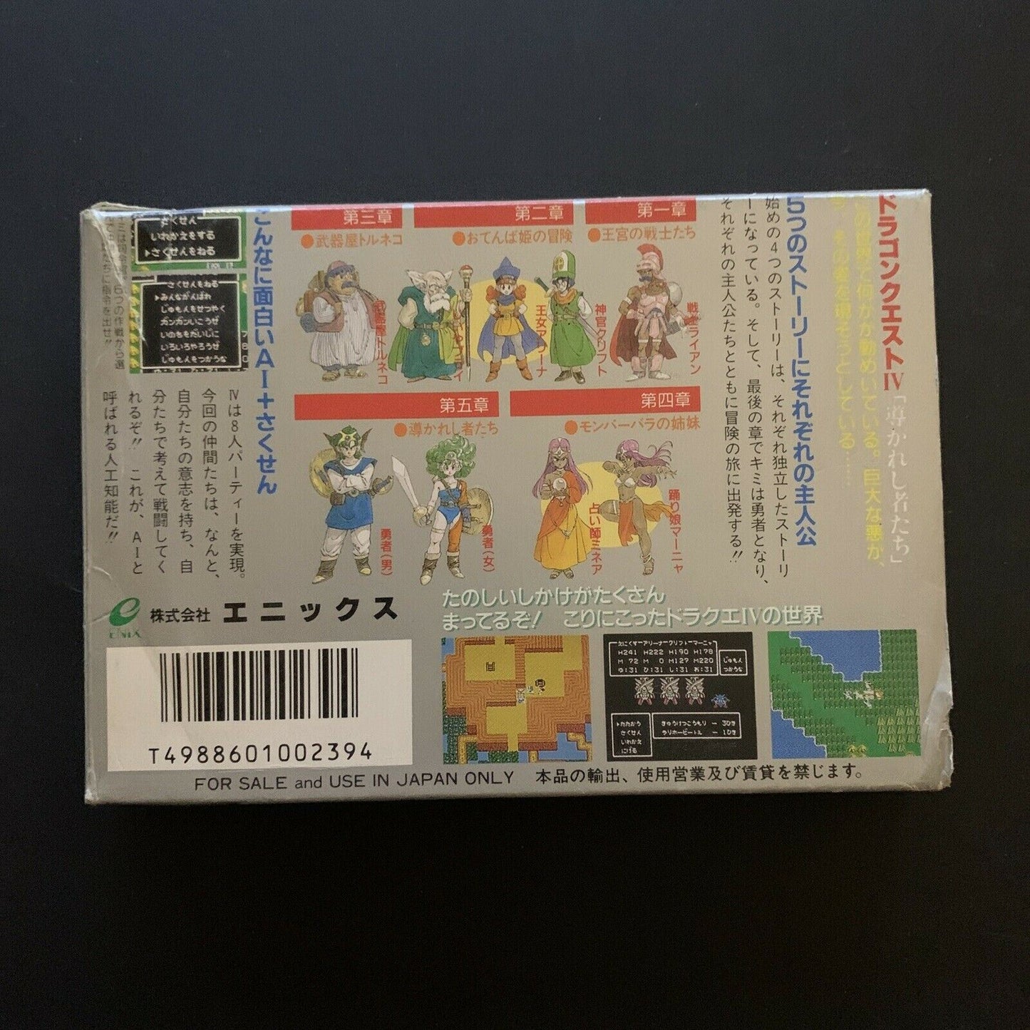 Dragon Quest IV - The Guided Ones (Boxed) - Nintendo Famicom NES Japan /w Manual