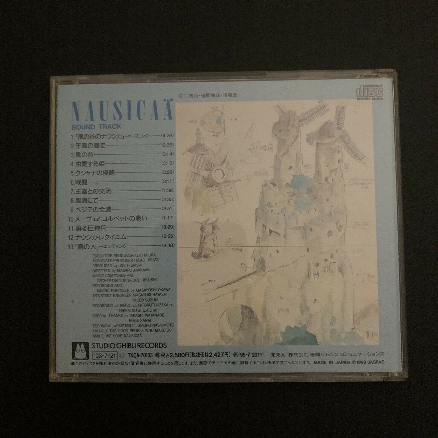 Nausicaa of the Valley of Wind Soundtrack by Original Soundtrack (CD, 1993)