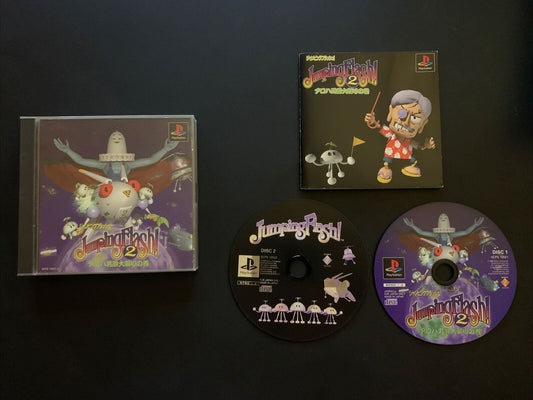 Jumping Flash! 1 & 2 - Sony PS1 NTSC-J (Japan) with Manual