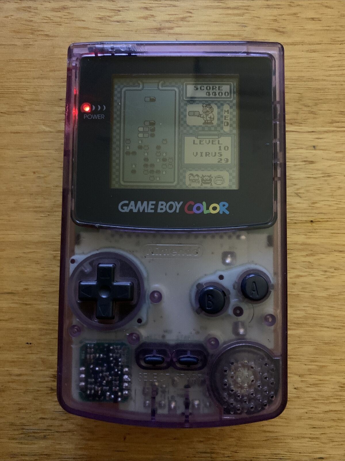 Nintendo Gameboy Color CGB-001 Purple Transparent