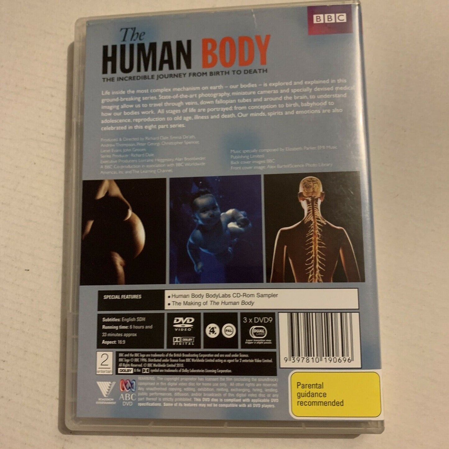 The Human Body By Robert Winston (DVD, 2010, 3-Disc Set) BBC Region 4,2